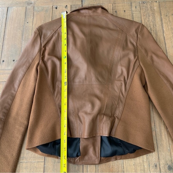 Marc new York Marc Andrews whiskey Leather Women's large bomber Jacket - Picture 11 of 14